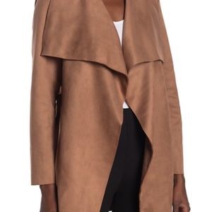 NWT Lola Made In Italy Drape Collar Waist Tie Coat